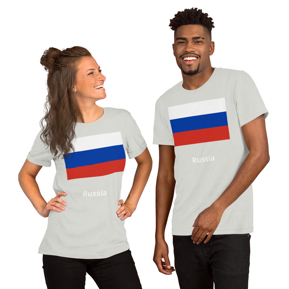 Russia flag Unisex t-shirt