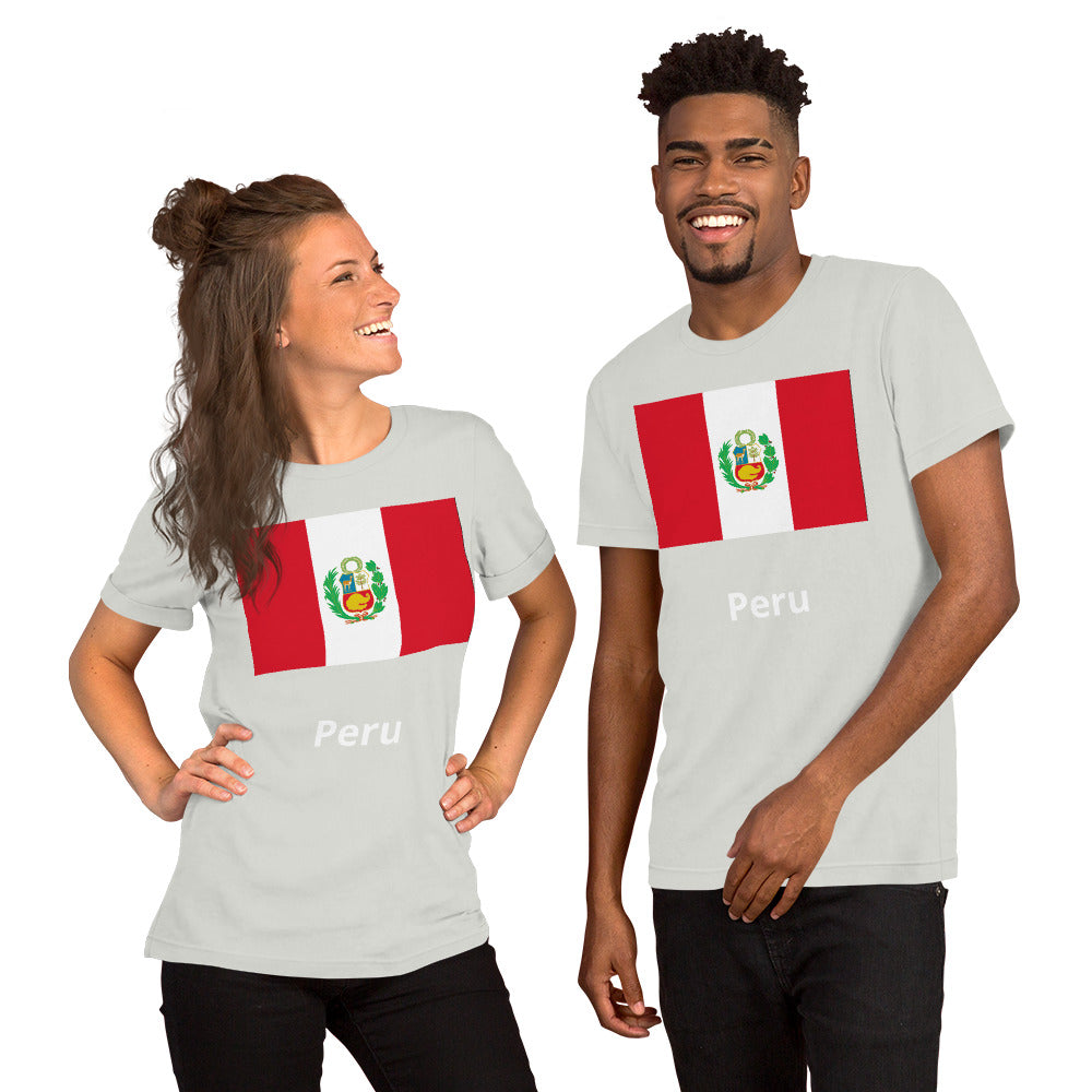 Peru flag Unisex t-shirt