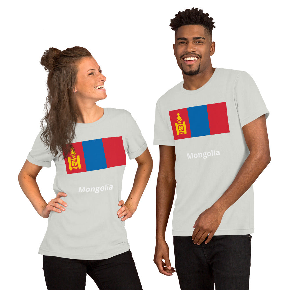 Mongolia flag Unisex t-shirt