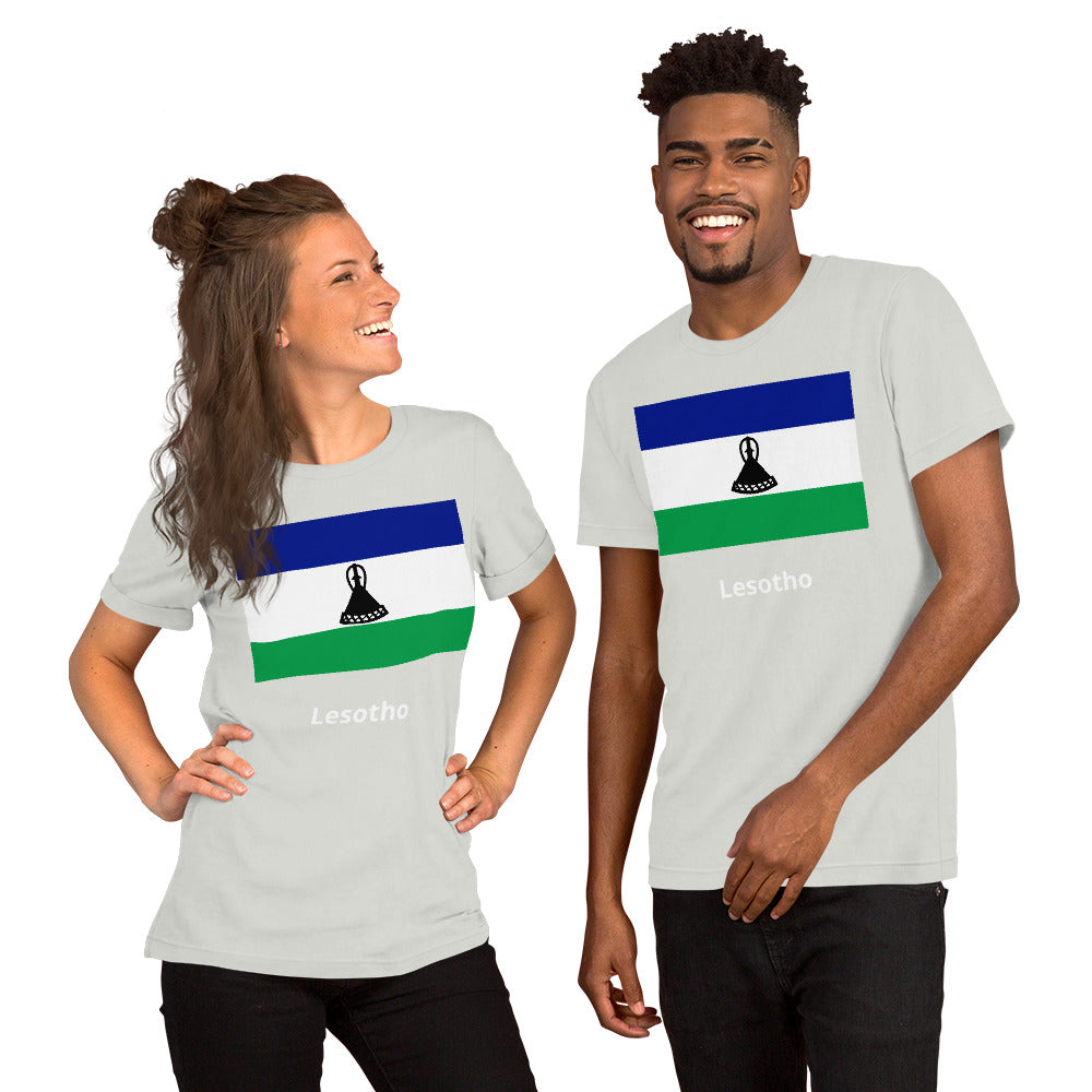 Lesotho flag Unisex t-shirt