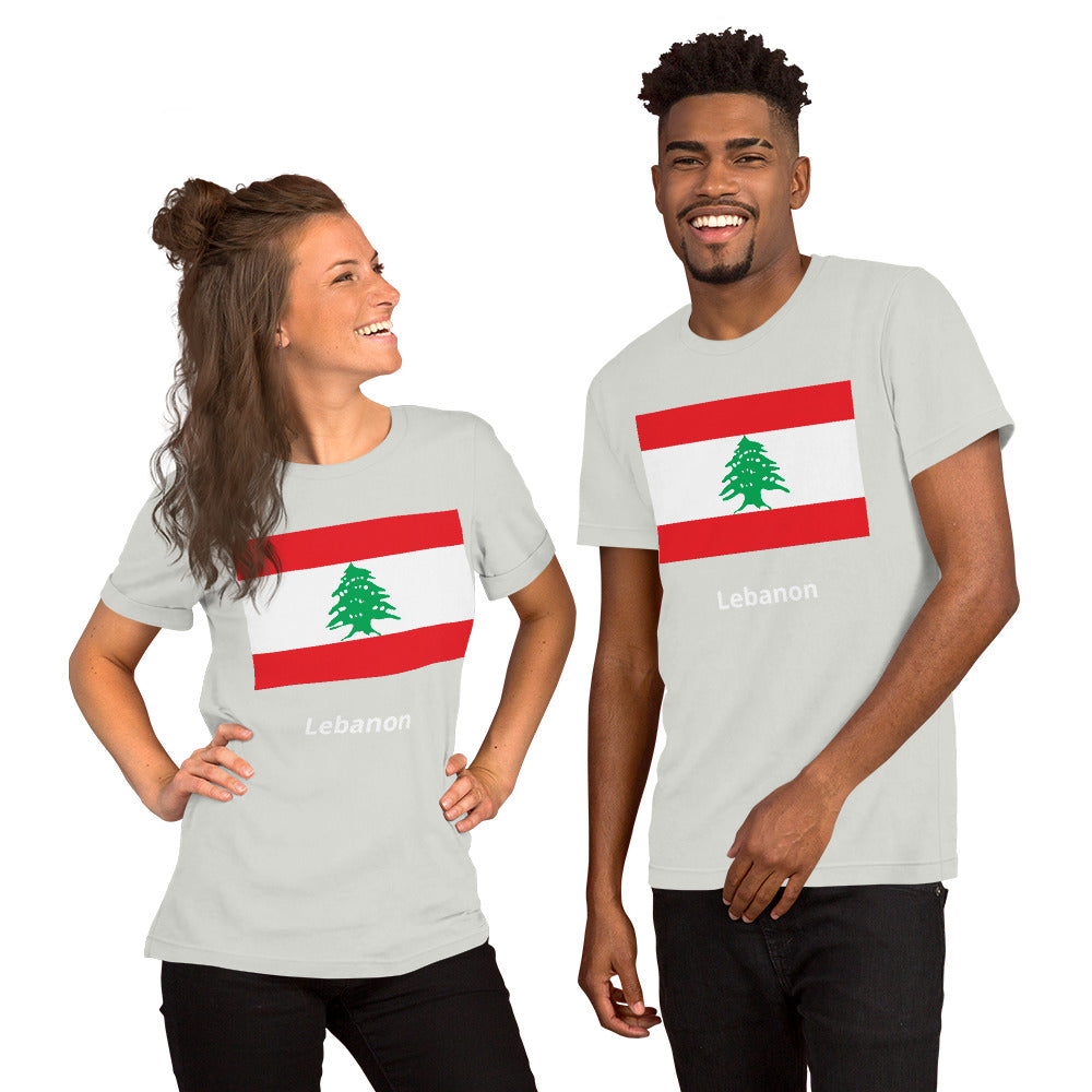 Lebanon flag Unisex t-shirt