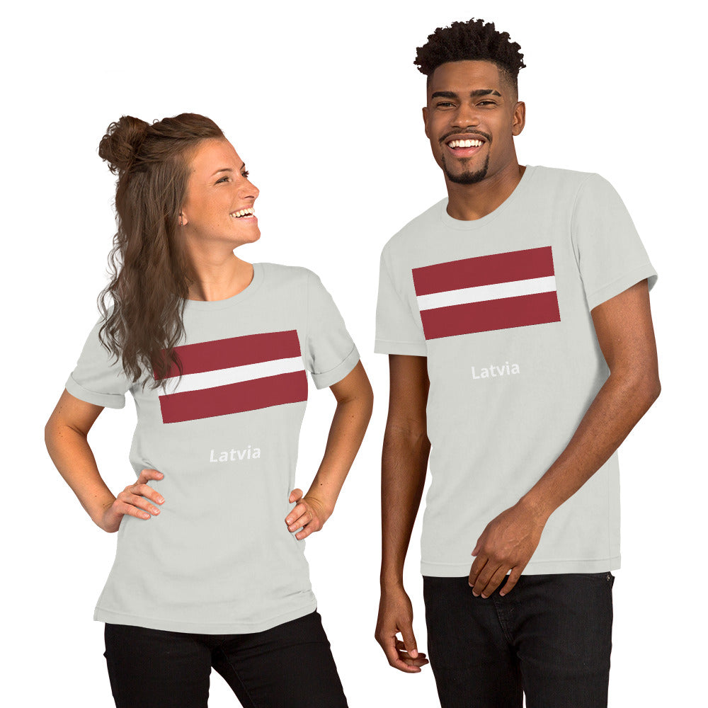 Latvia flag Unisex t-shirt