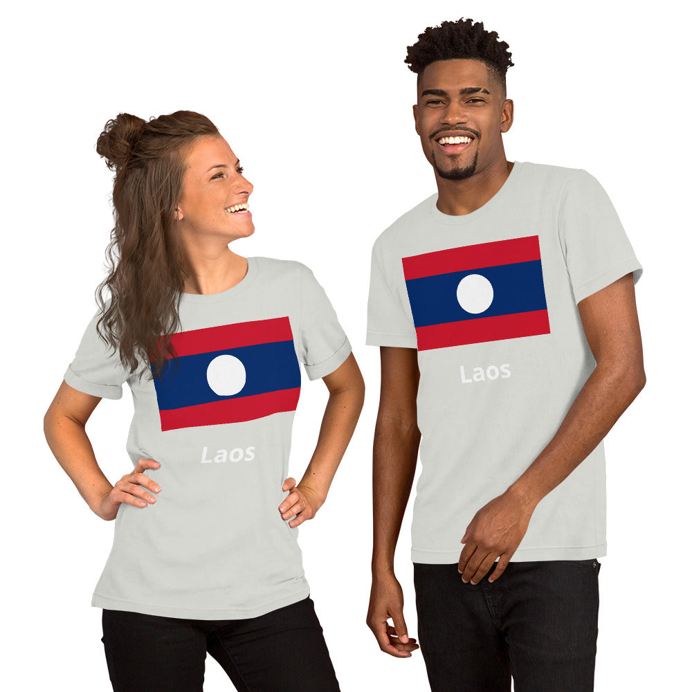 Laos flag Unisex t-shirt