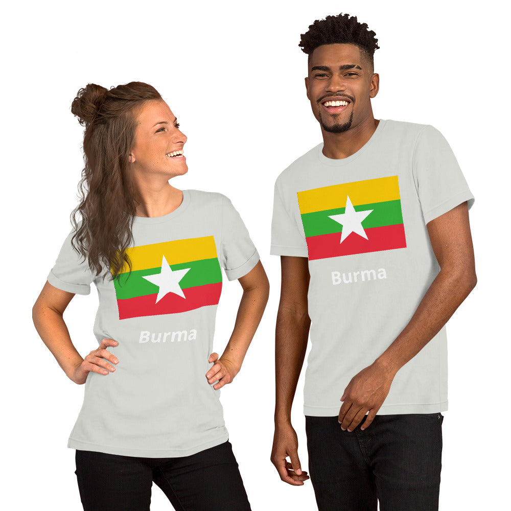 Burma flag Unisex t-shirt