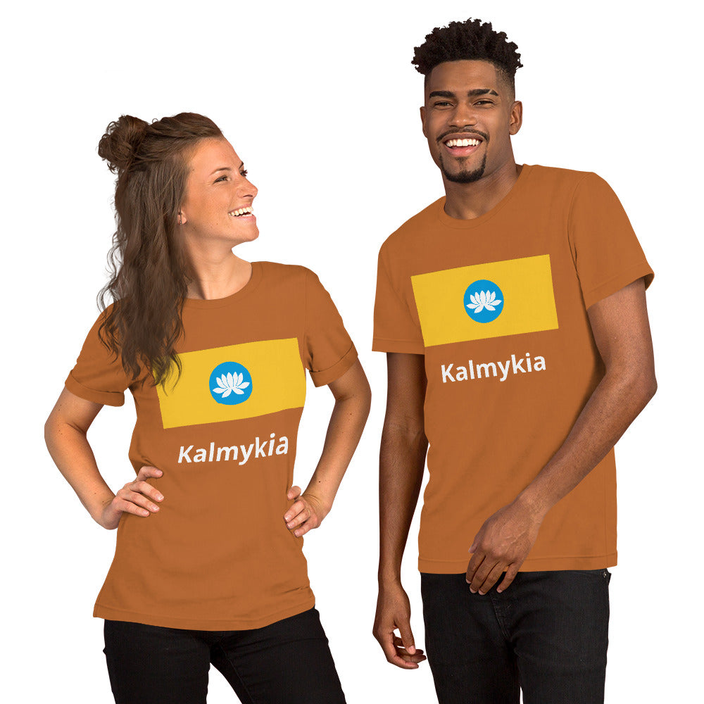 Kalmykia flag Unisex t-shirt