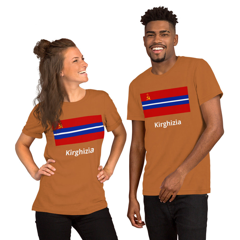 Kirghizia flag Unisex t-shirt