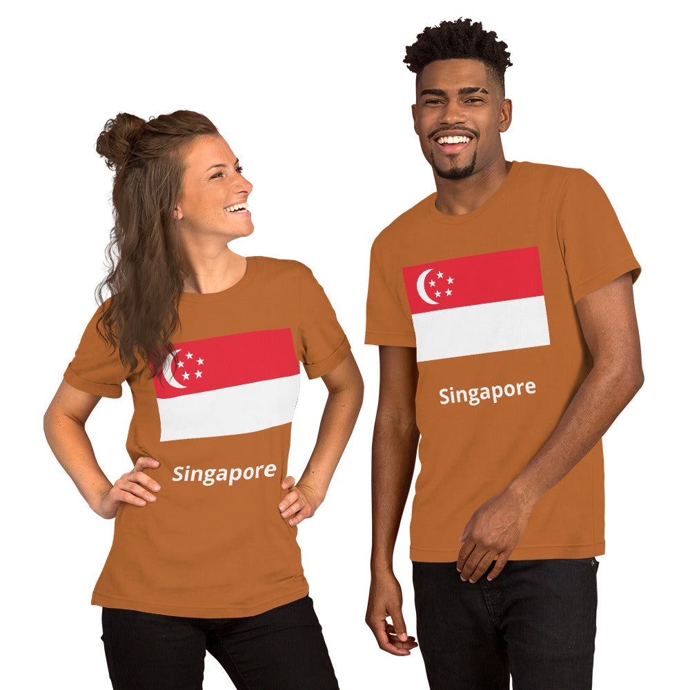 Singapore flag Unisex t-shirt