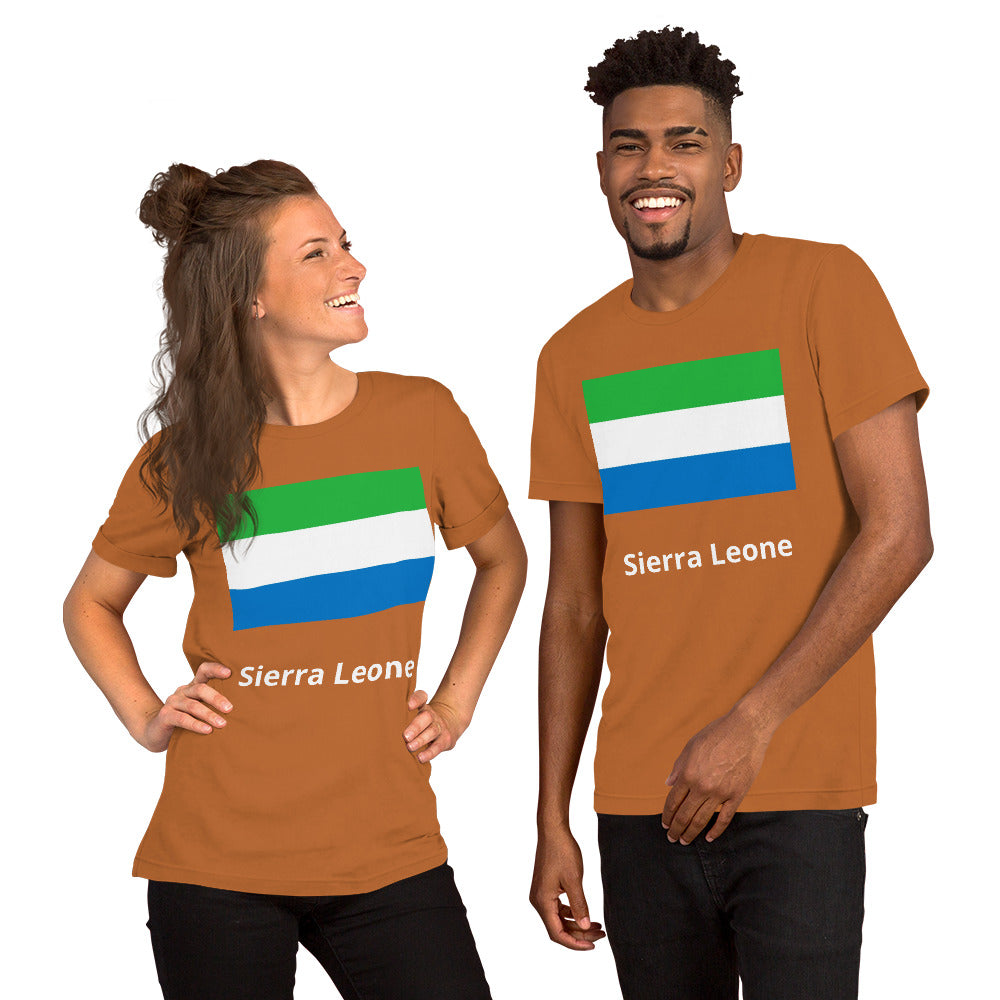 Sierra Leone flag Unisex t-shirt