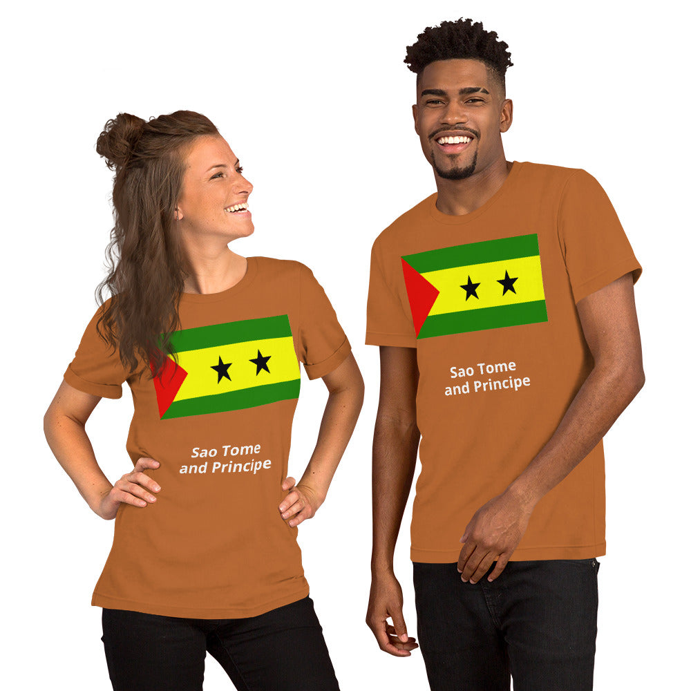 Sao Tome and Principe flag Unisex t-shirt