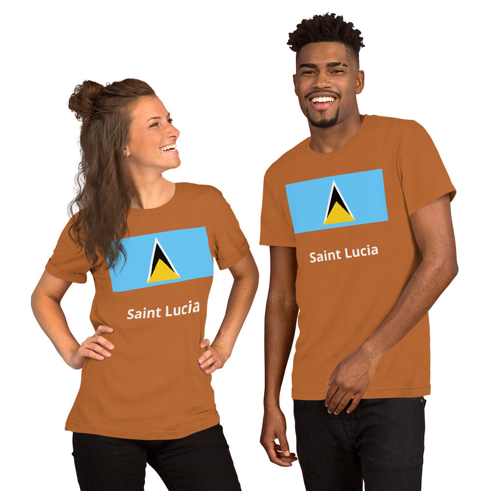 Saint Lucia flag Unisex t-shirt