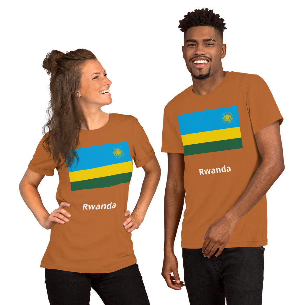 Rwanda flag Unisex t-shirt