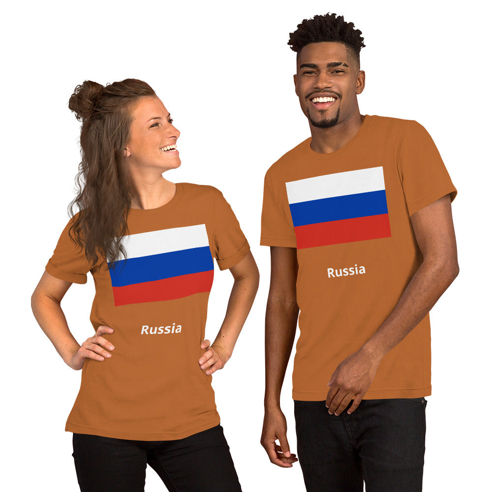 Russia flag Unisex t-shirt