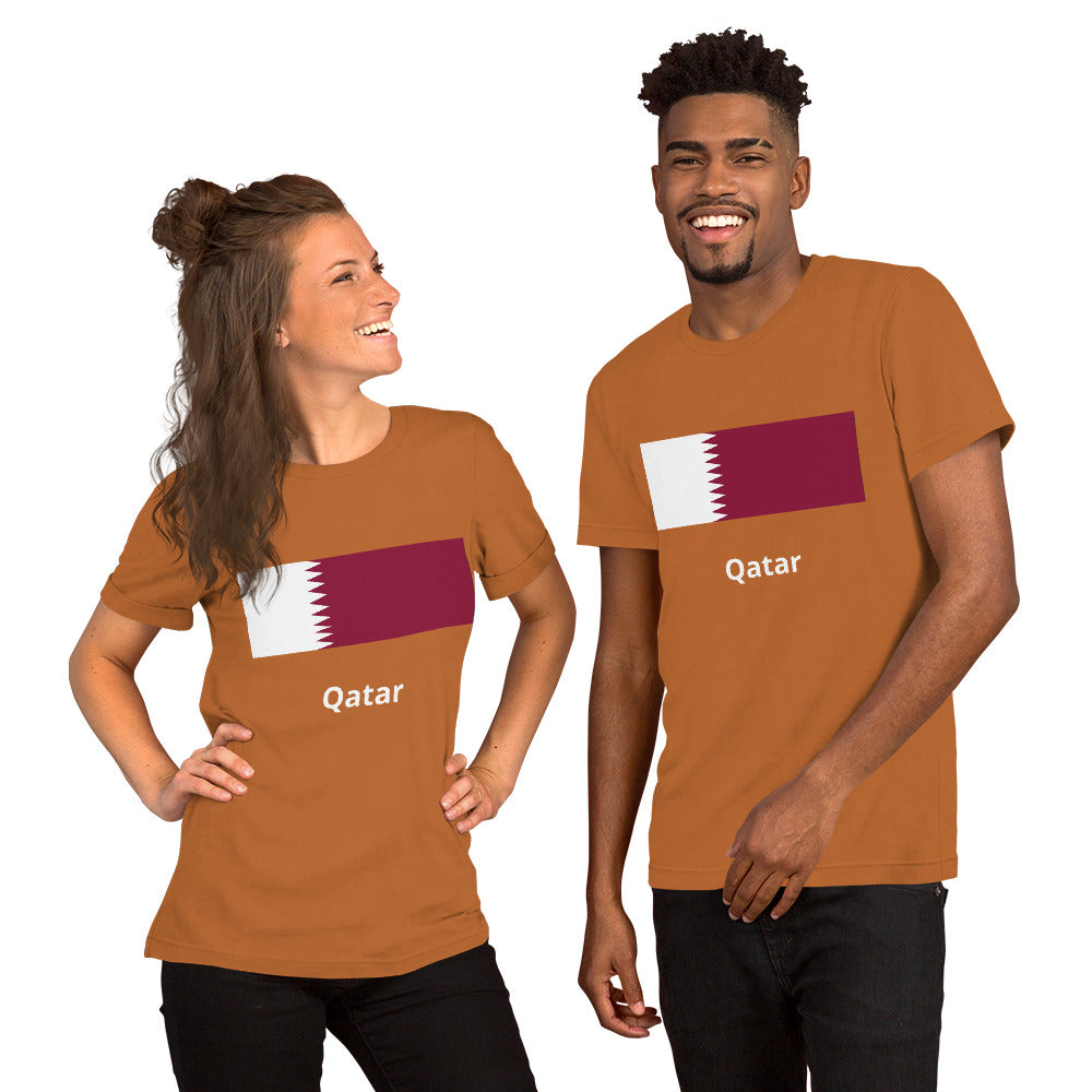 Qatar flag Unisex t-shirt