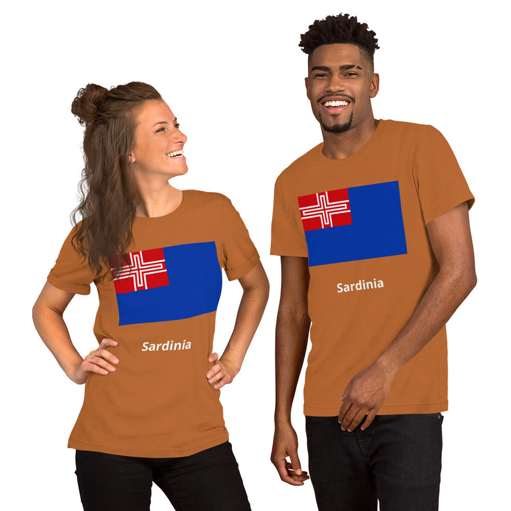 Sardinia flag Unisex t-shirt