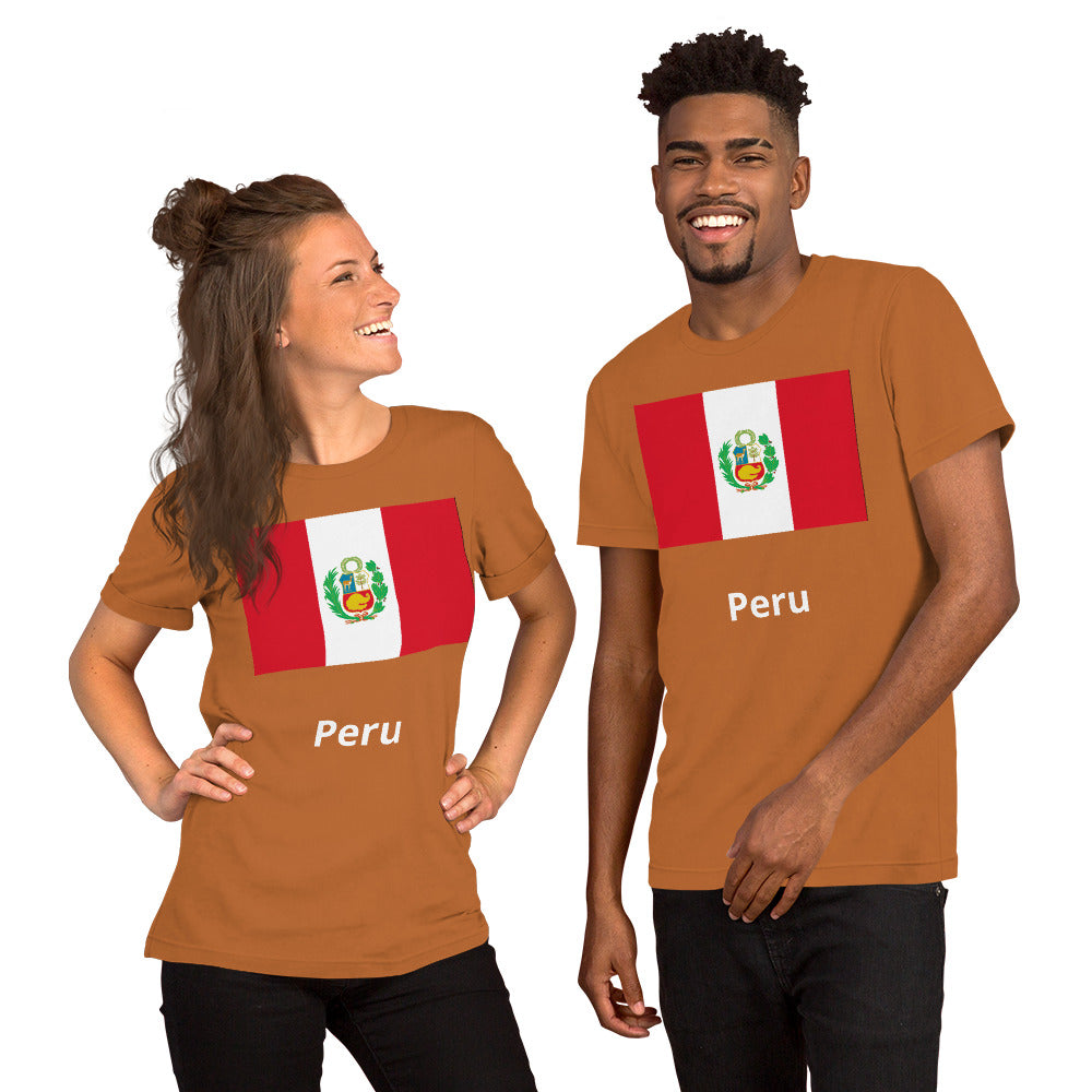 Peru flag Unisex t-shirt