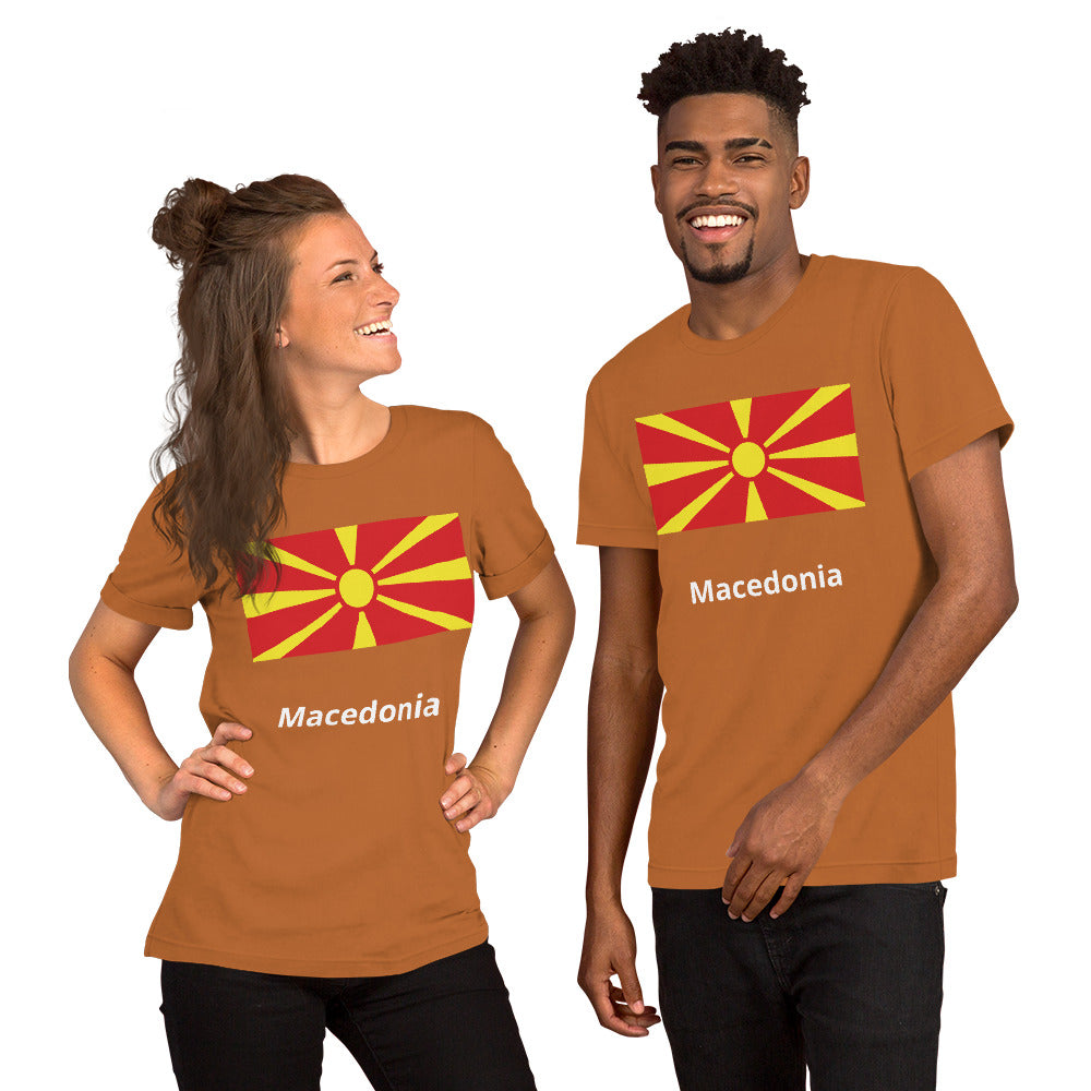 Macedonia flag Unisex t-shirt