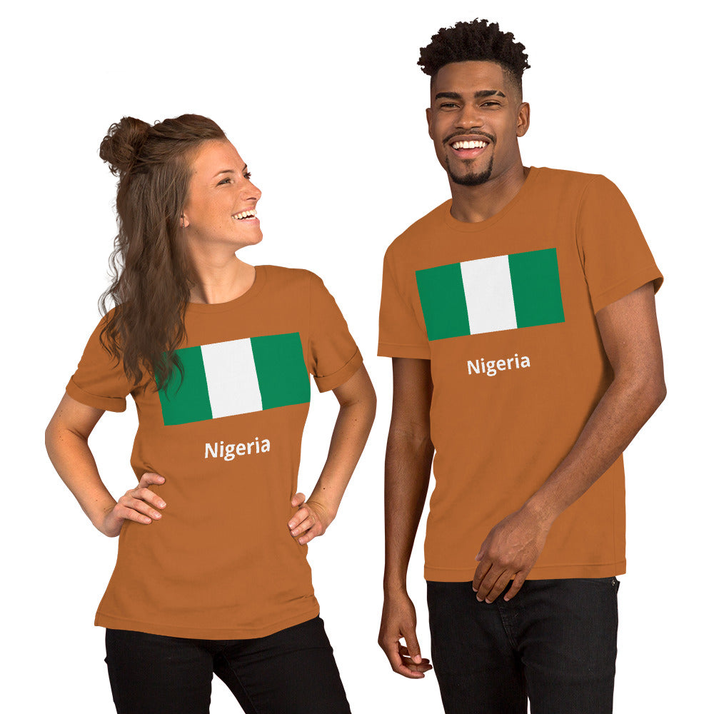 Nigeria flag Unisex t-shirt