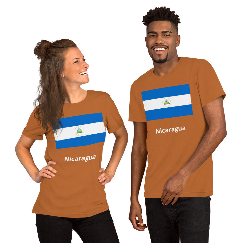 Nicaragua flag Unisex t-shirt