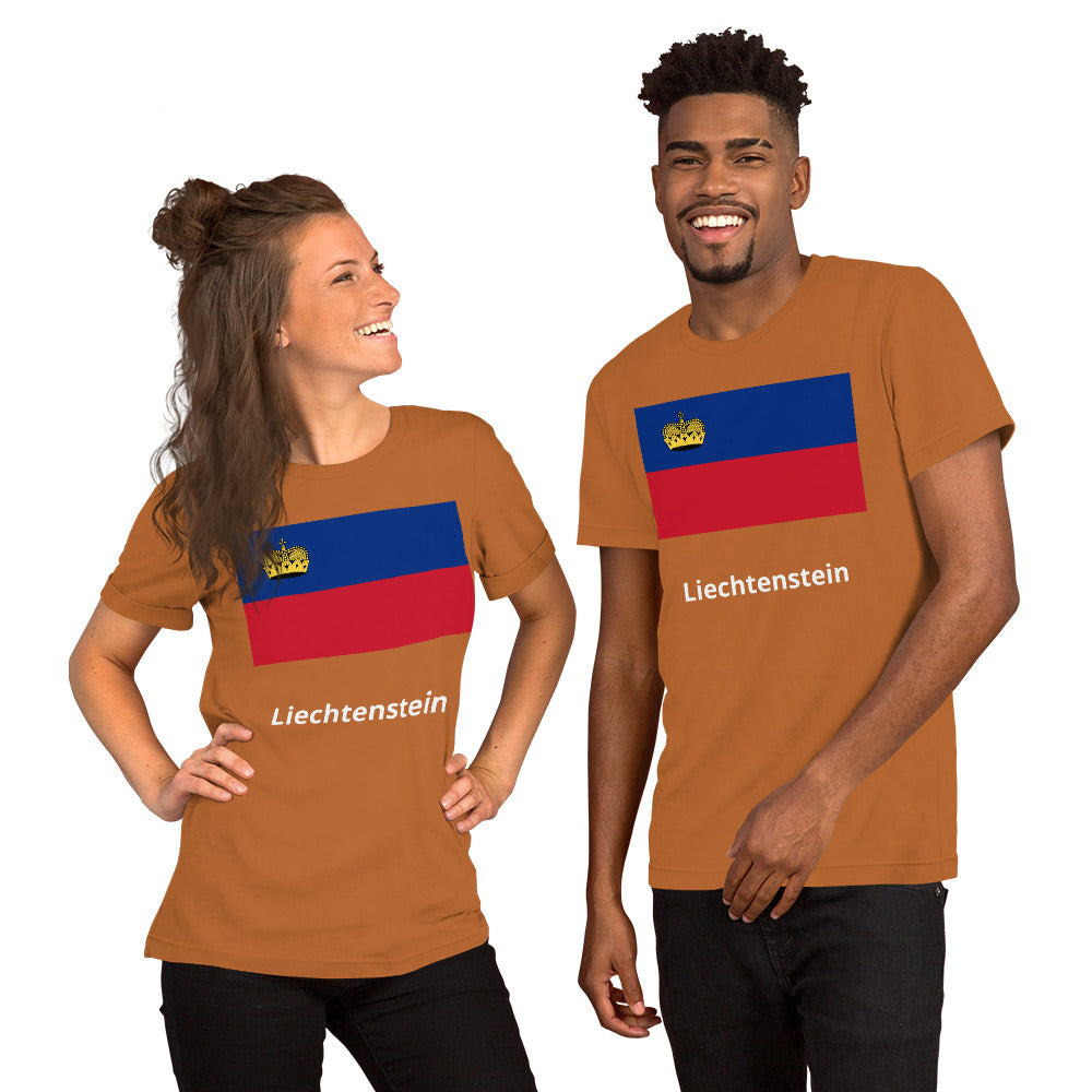 Liechtenstein flag Unisex t-shirt