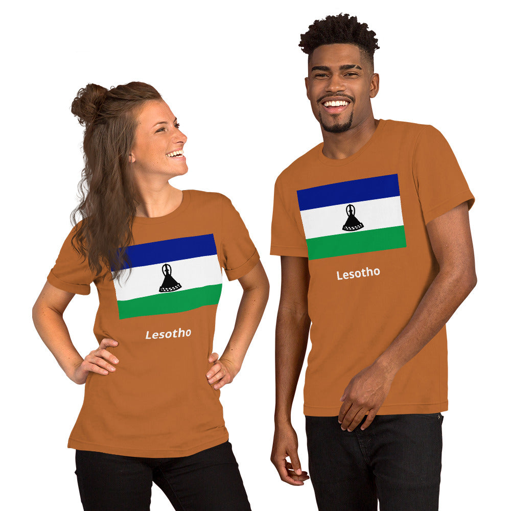 Lesotho flag Unisex t-shirt