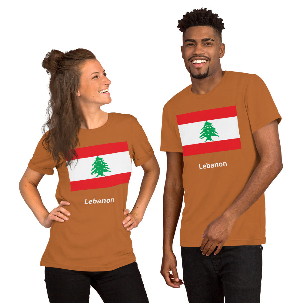 Lebanon flag Unisex t-shirt