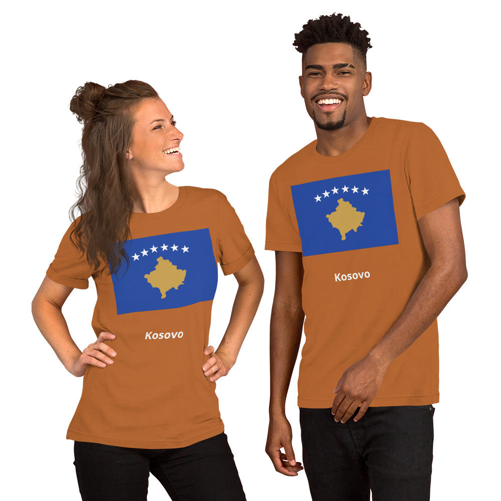 Kosovo flag Unisex t-shirt