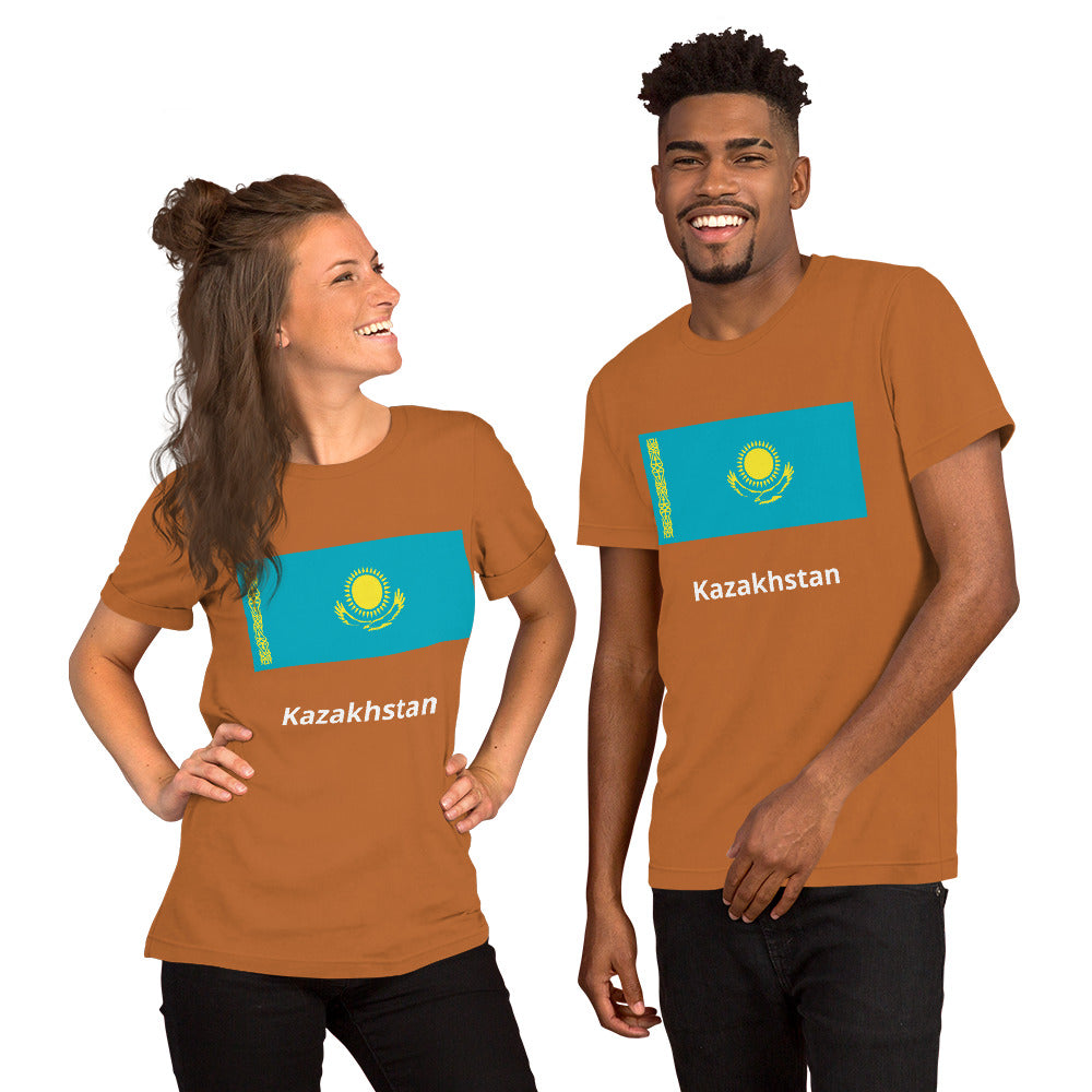 Kazakhstan flag Unisex t-shirt