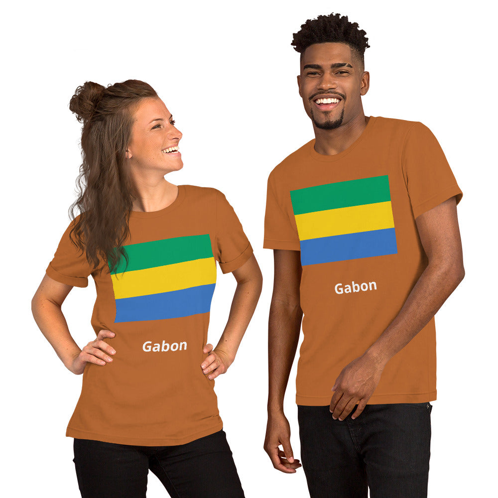 Gabon flag Unisex t-shirt