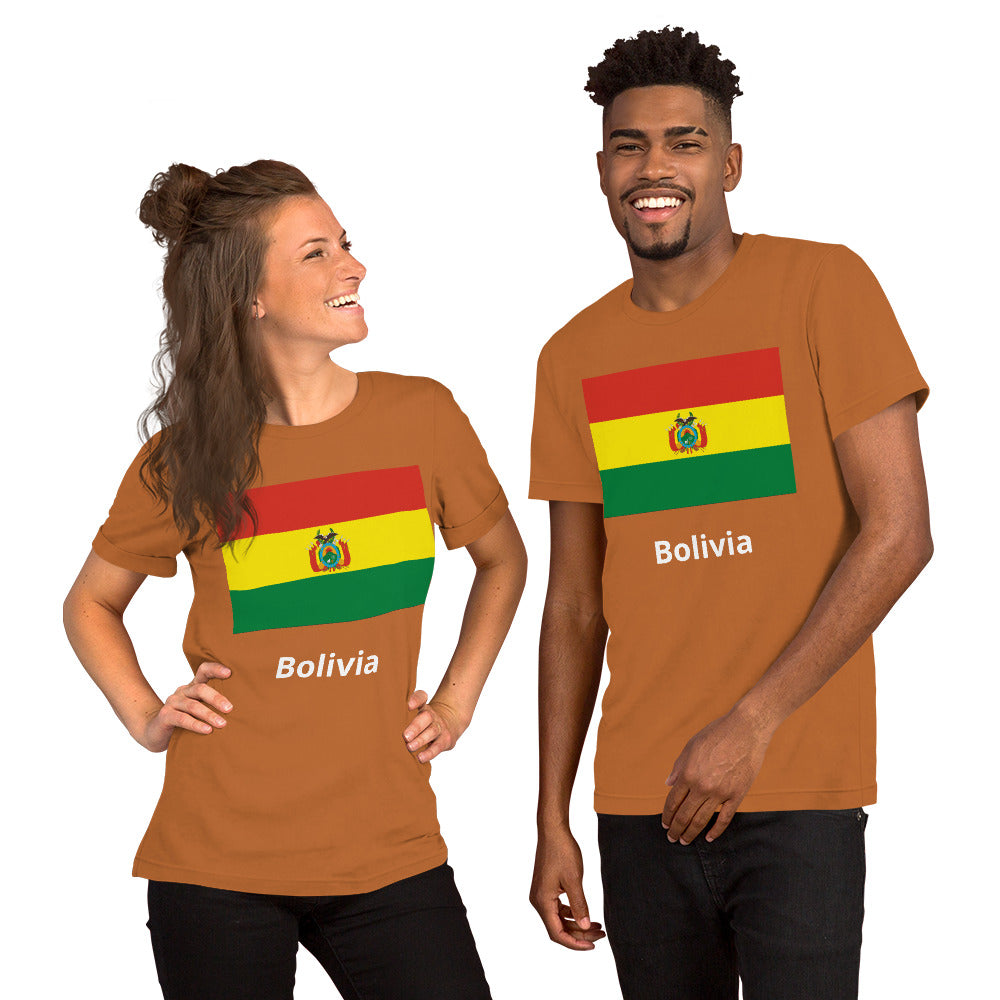 Bolivia flag Unisex t-shirt