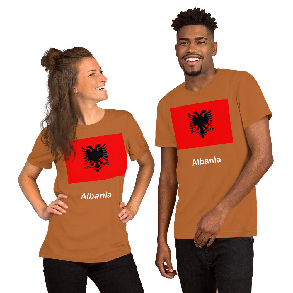 Albania flag Unisex t-shirt
