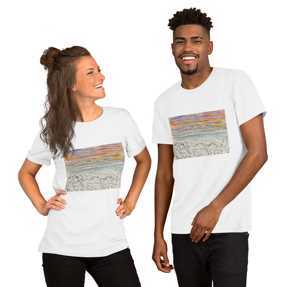 Lake Sunset Unisex t-shirt