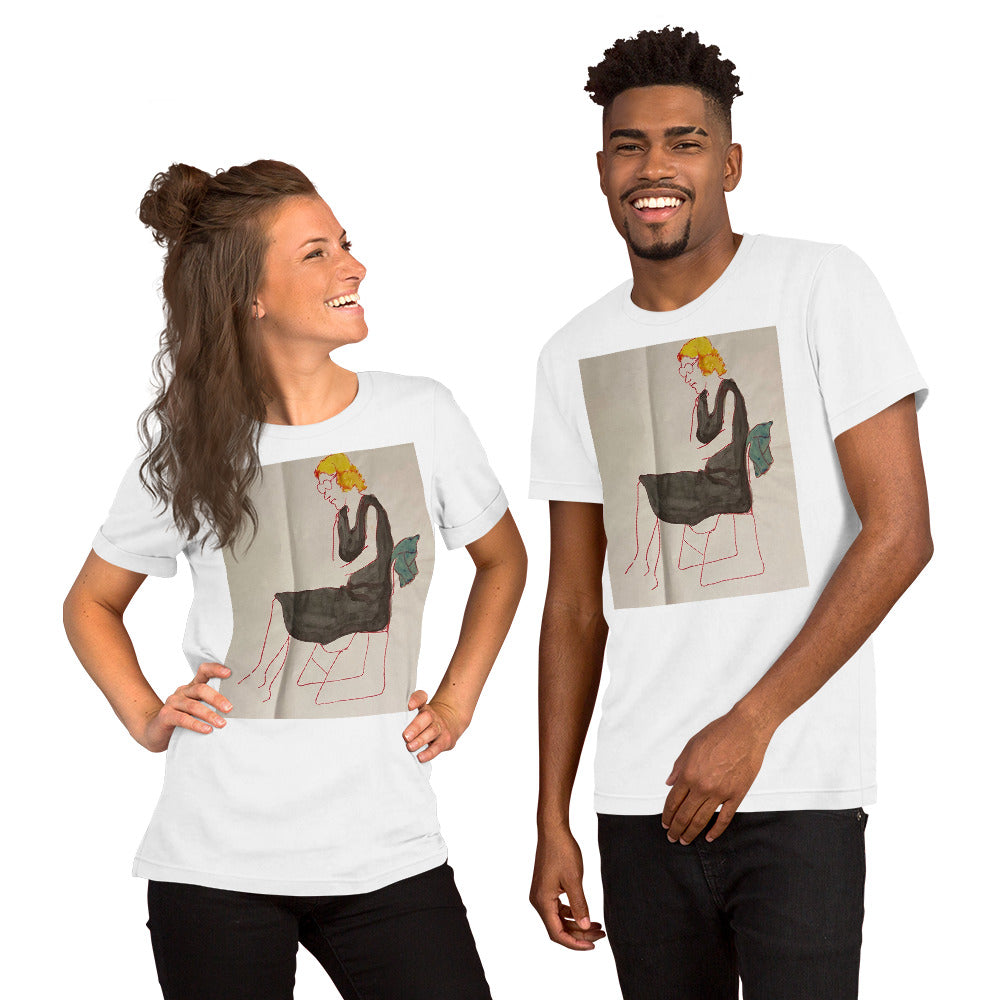 Lady on a Chair Unisex t-shirt