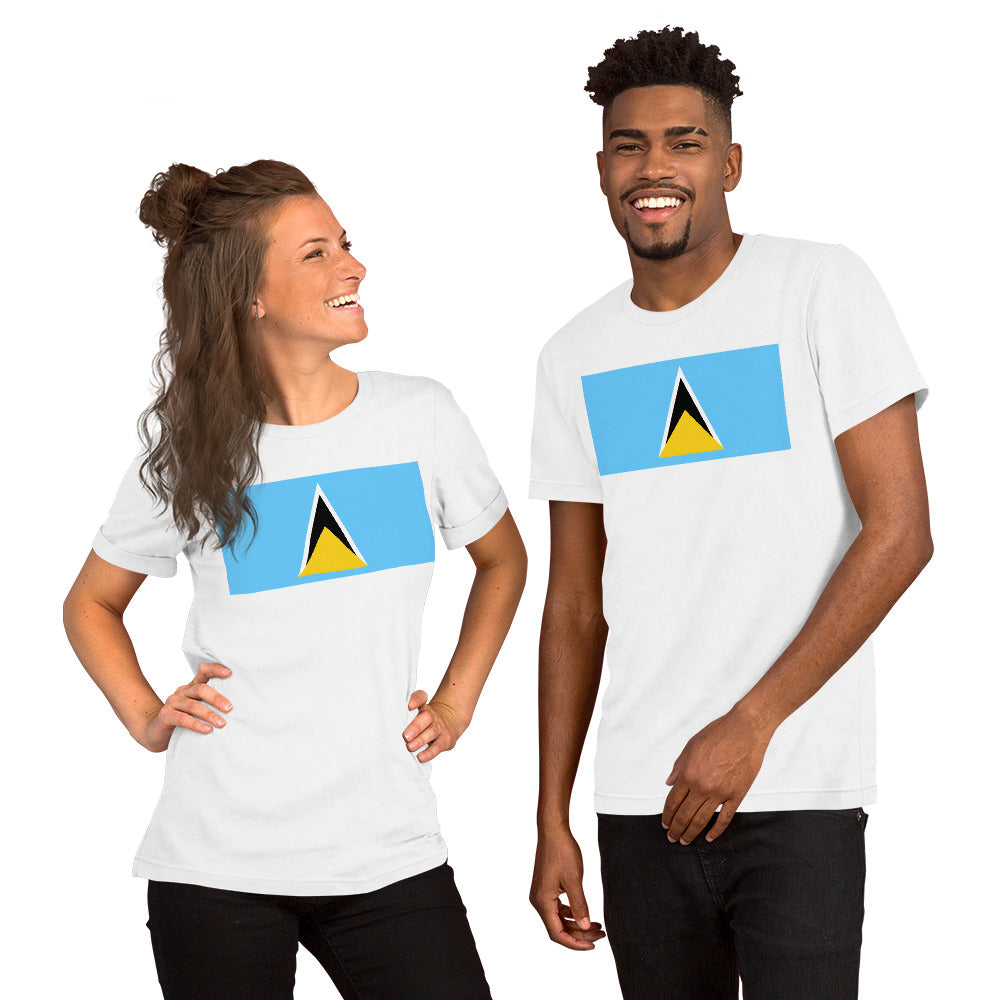 Saint Lucia flag Unisex t-shirt