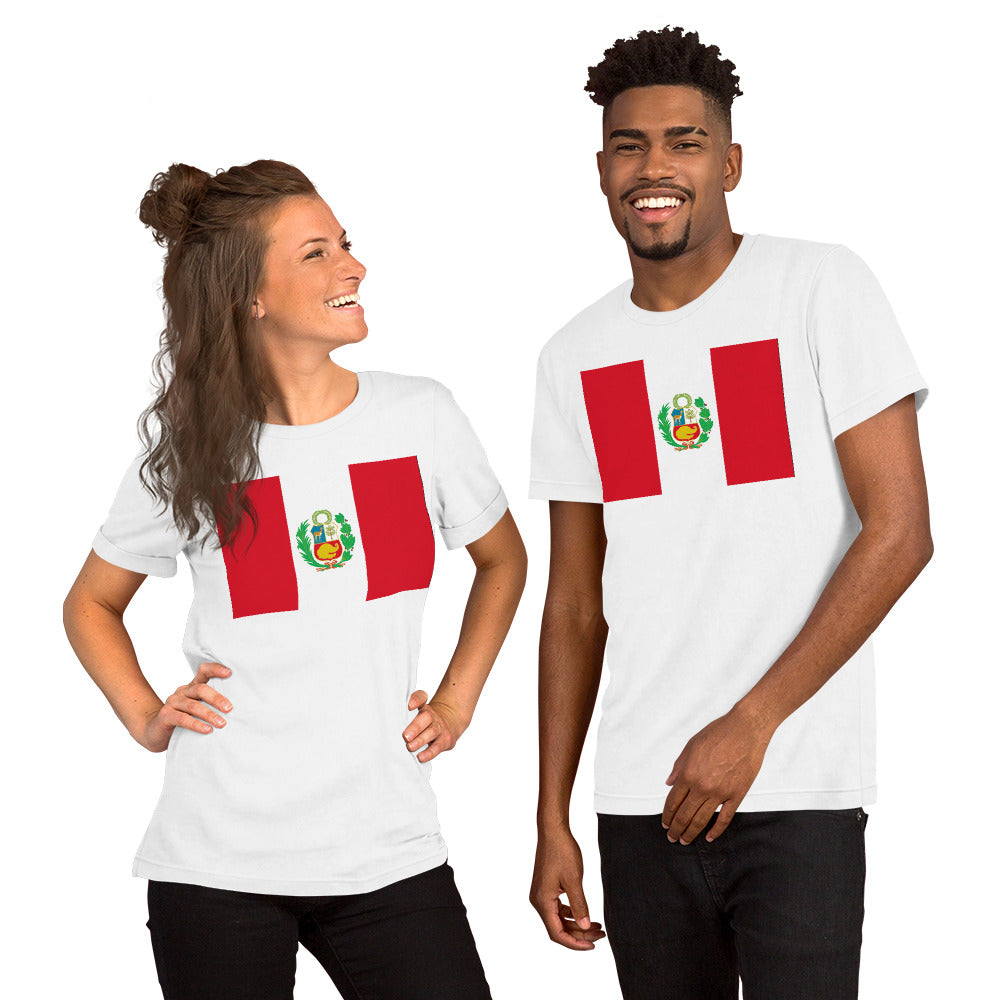 Peru flag Unisex t-shirt