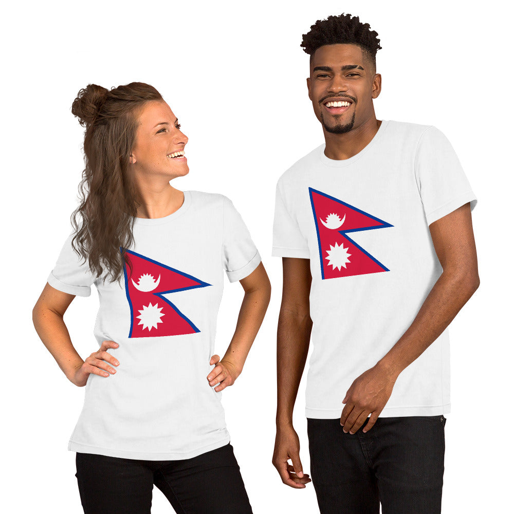 Nepal flag Unisex t-shirt