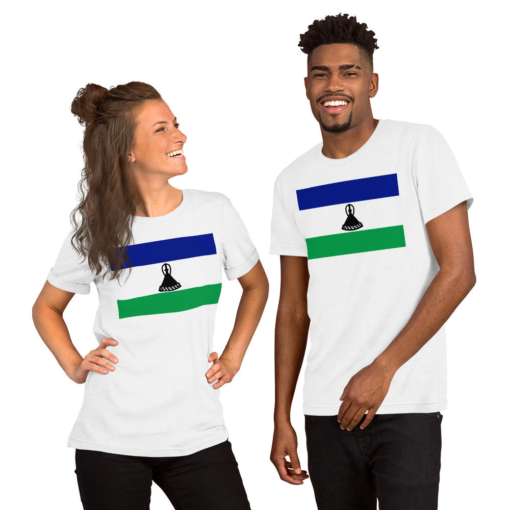 Lesotho flag Unisex t-shirt