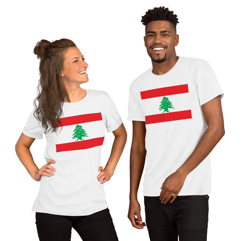 Lebanon flag Unisex t-shirt