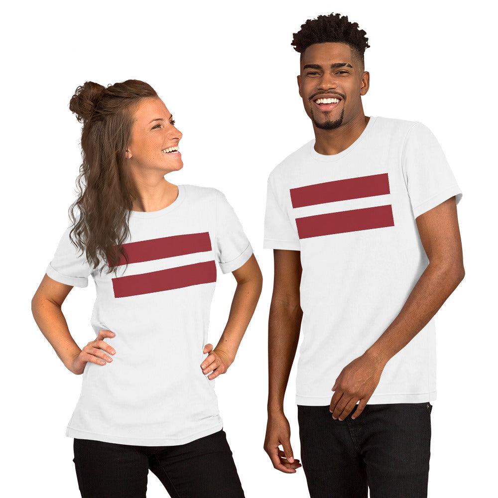 Latvia flag Unisex t-shirt