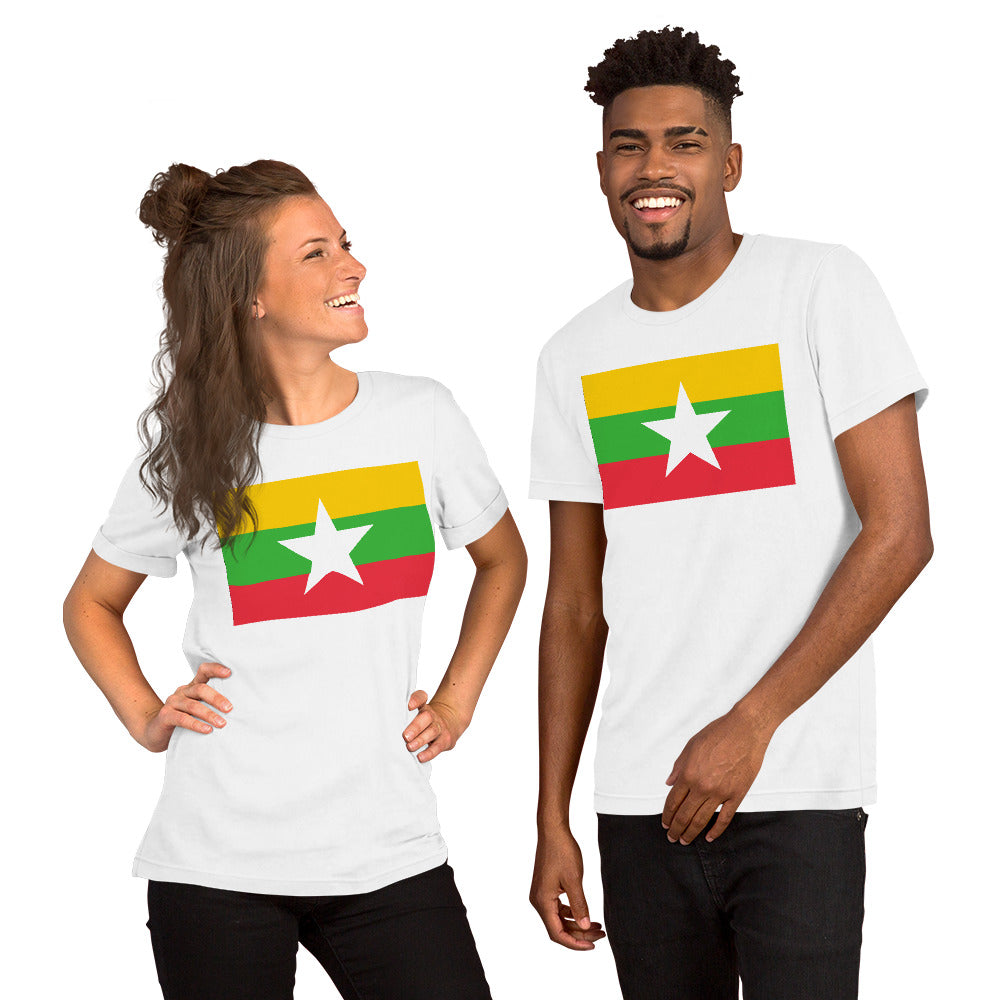 Burma flag Unisex t-shirt