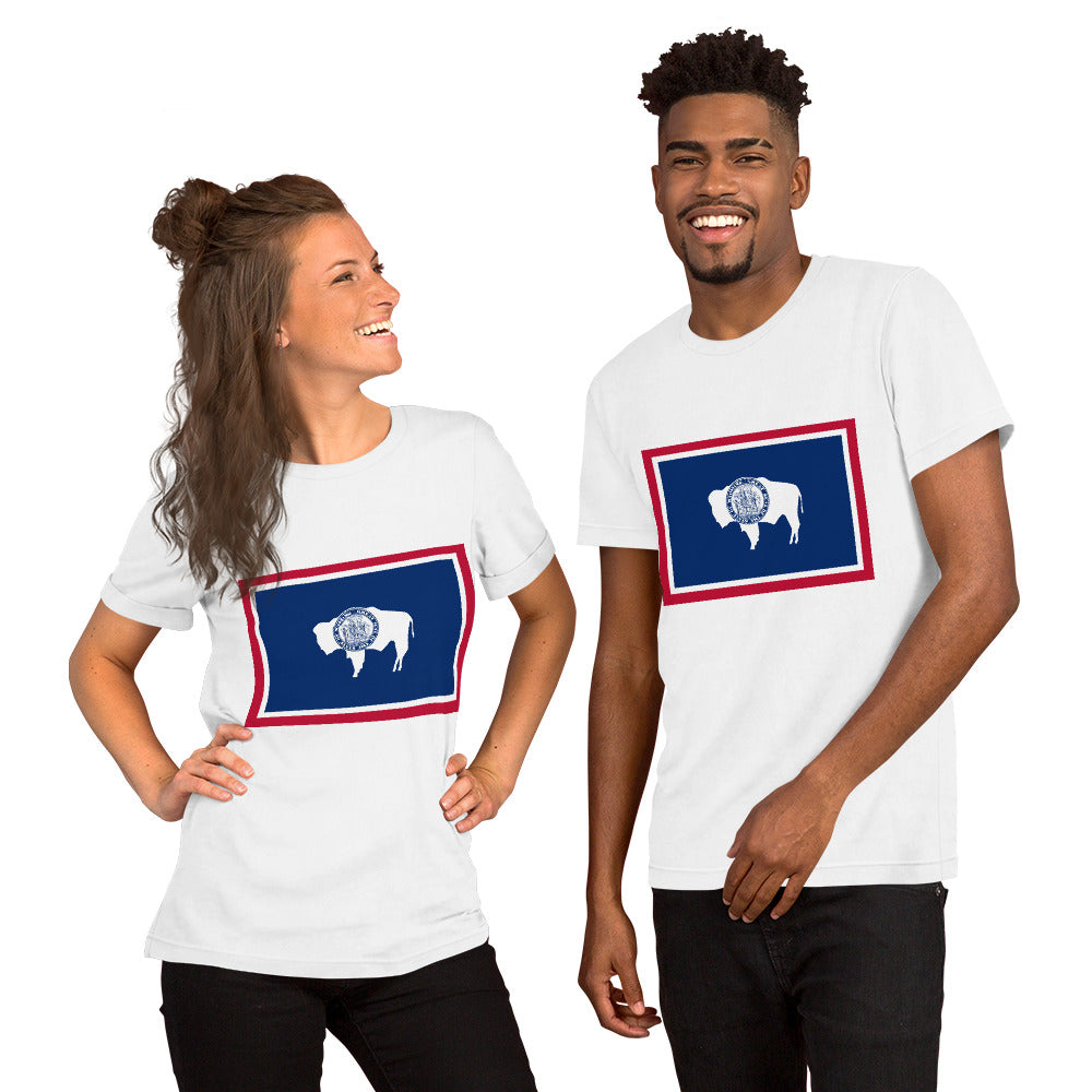Wyoming flag Unisex t-shirt