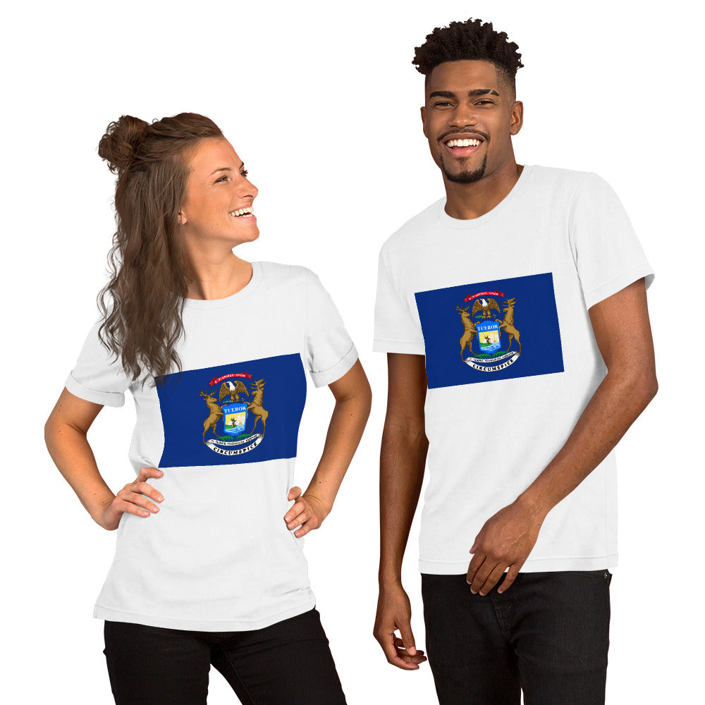 Michigan flag Unisex t-shirt
