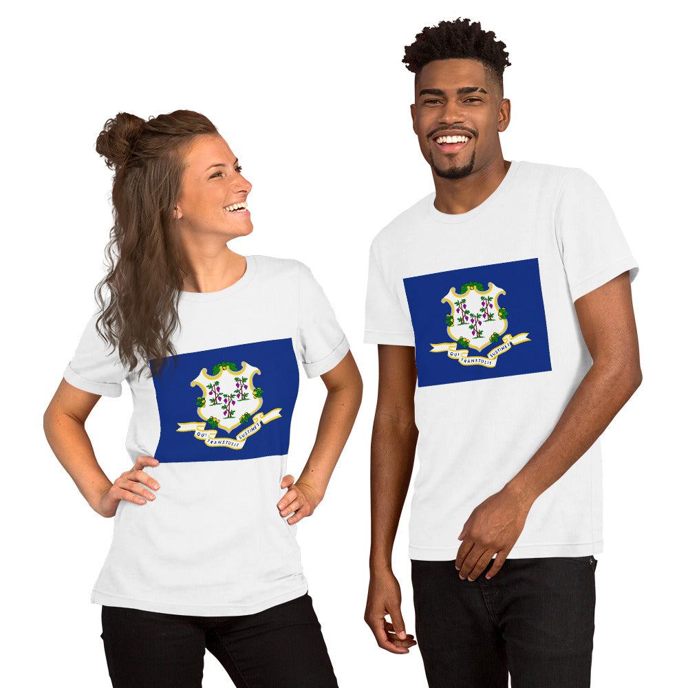 Connecticut flag Unisex t-shirt