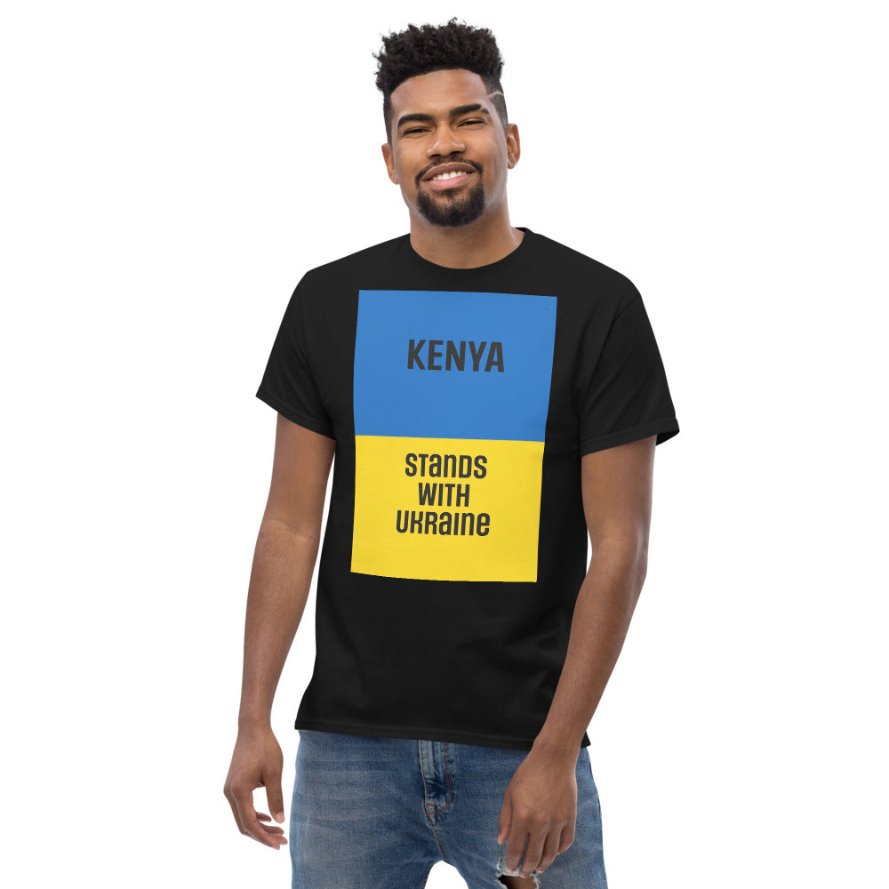 KENYA Stands with Ukraine.  Men's heavyweight tee