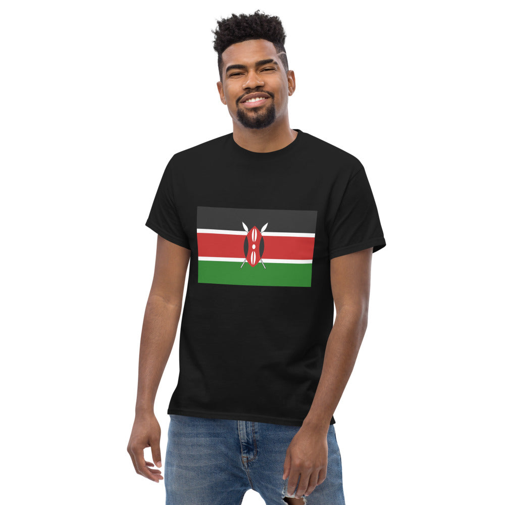 Kenyan Flag Men's heavyweight tee