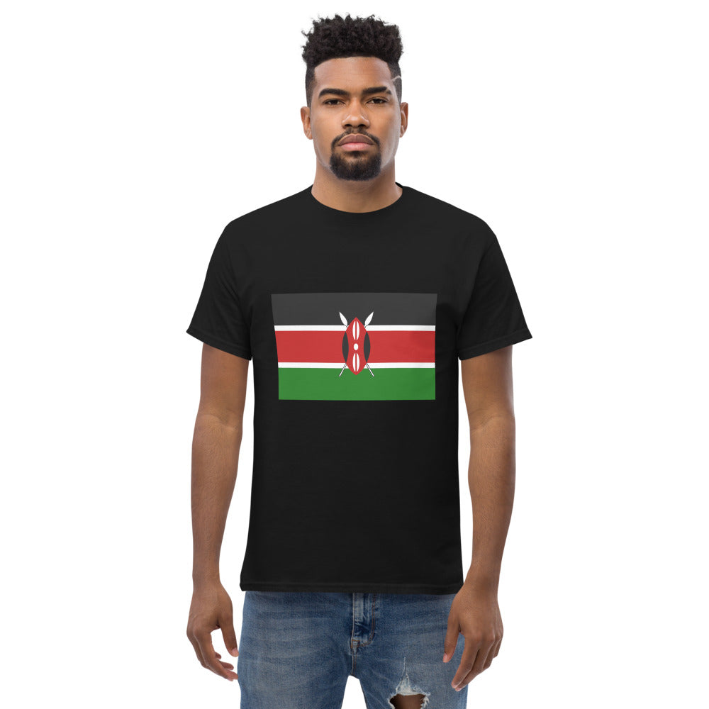 Kenyan Flag Men's heavyweight tee