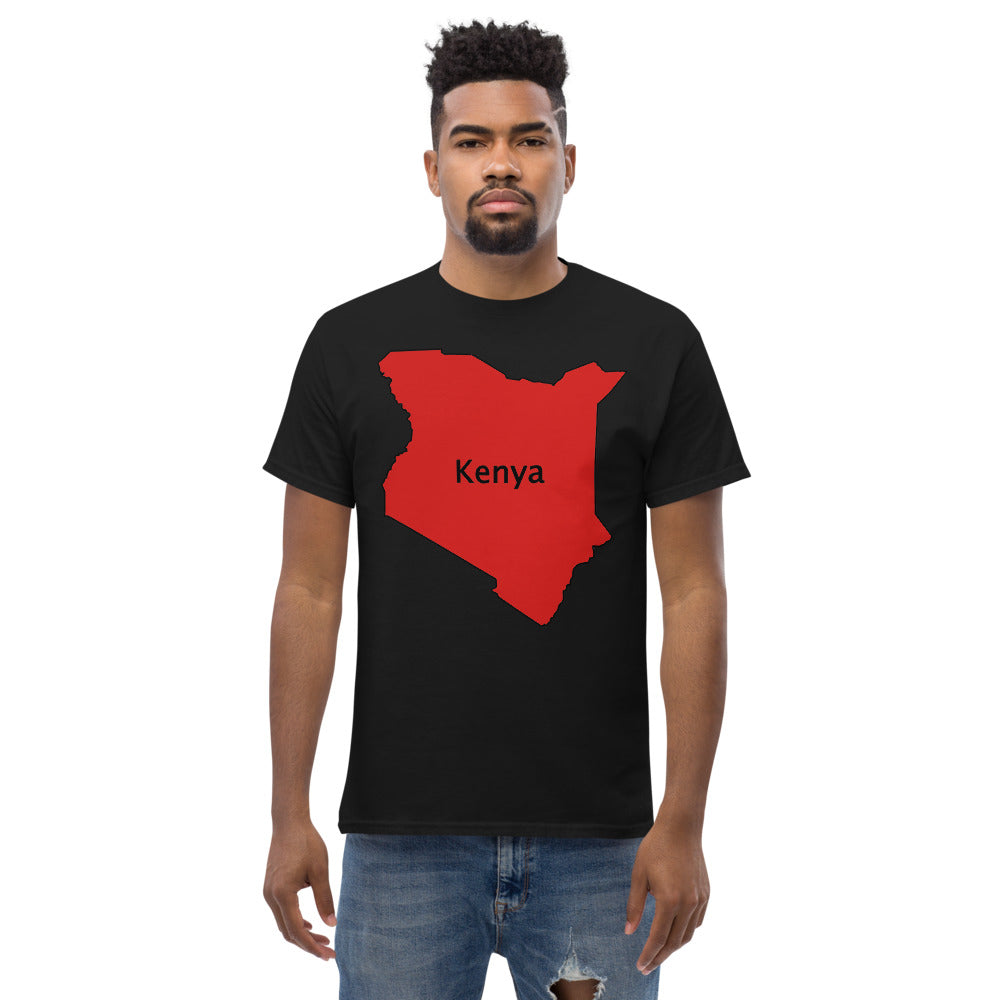 Kenya shape Men's heavyweight tee