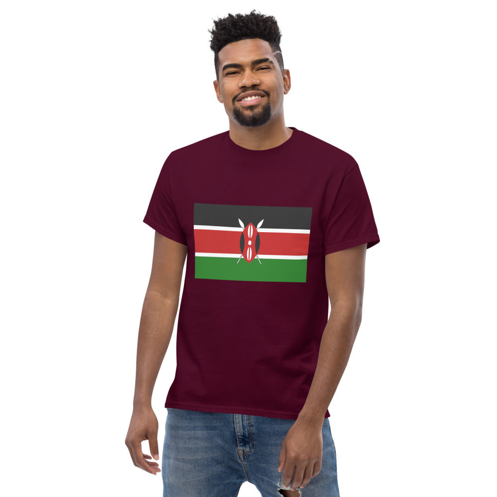 Kenyan Flag Men's heavyweight tee