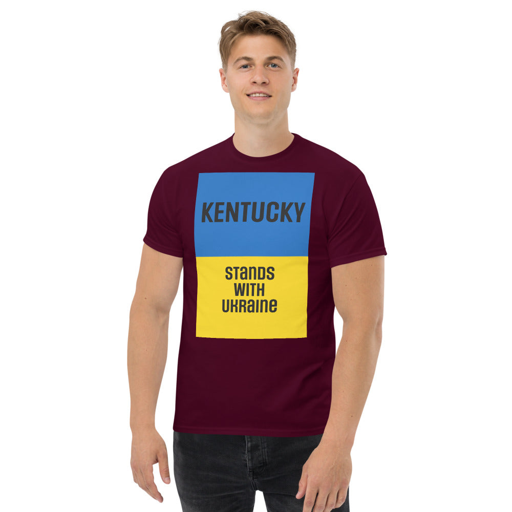 Kentucky Stands with Ukraine. Men's heavyweight tee