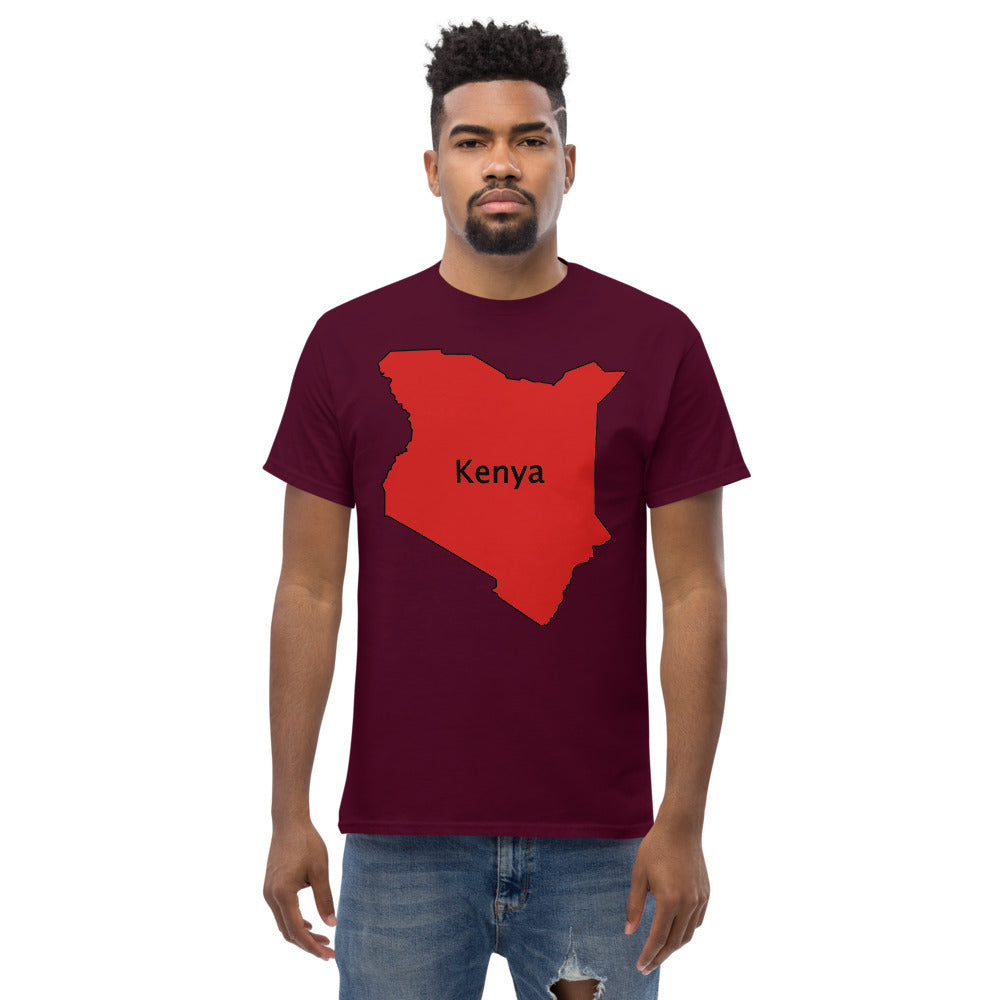 Kenya shape Men's heavyweight tee