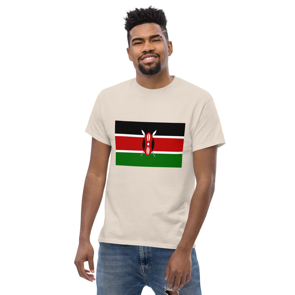 Kenyan Flag Men's heavyweight tee